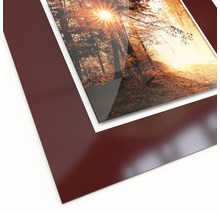 Photo avec cadre marron