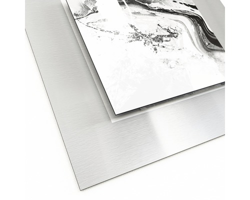 Œuvre d''art abstraite sur panneau composite en aluminium