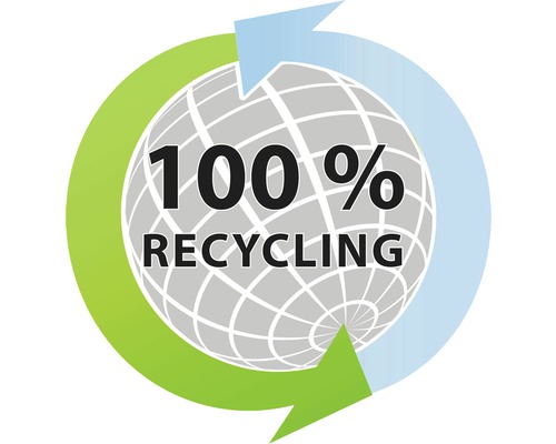 100 Prozent Recycling Symbol