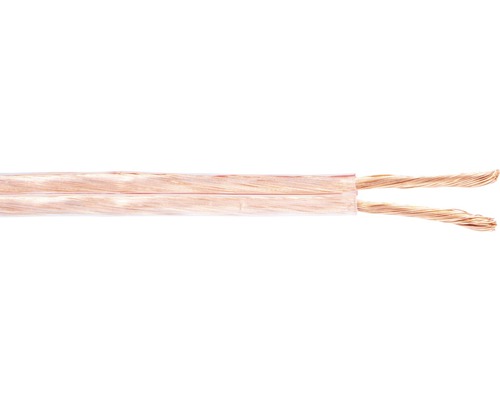 Câble pour haut-parleur LS-FL 2x4 mm² transparent 100 m Câble de haut-parleur en cuivre