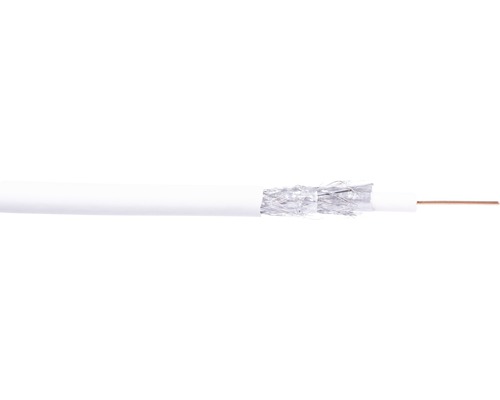 Câble coaxial avec blindage et conducteur en cuivre