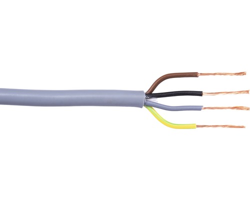 Tuyau flexible Ölflex Classic 4G0 0,75 mm² gris 10 m Câble multibrins avec gaine grise et fils de cuivre apparents