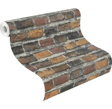 Vliestapete 428063 Factory IV Backstein rot