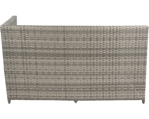 Vue détaillée d''un meuble de jardin en rotin