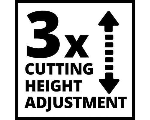 Symbol für dreifache Schnitthöhenverstellung