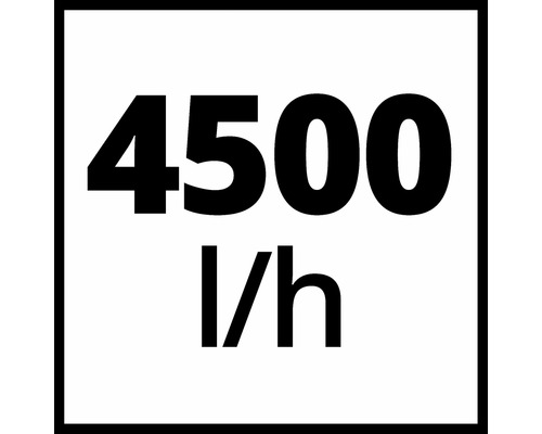 Fördermenge 4500 Liter pro Stunde