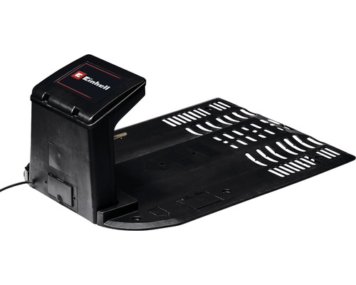 Station de charge avec le logo Einhell pour robot tondeuse