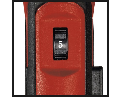 Einstellrad mit der Zahl 5 an einem Elektrowerkzeug