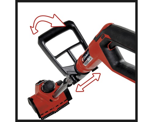 Einhell PICOBELLA Fugenbürste mit verstellbarem Griff und Bürstenkopf