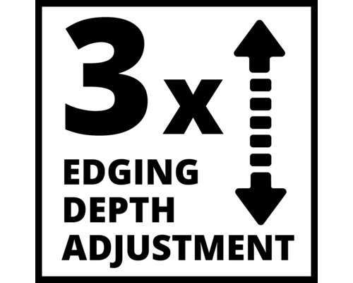 Réglage de la profondeur de coupe des bordures triple
