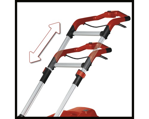 Poignée réglable d''une motobineuse avec flèche