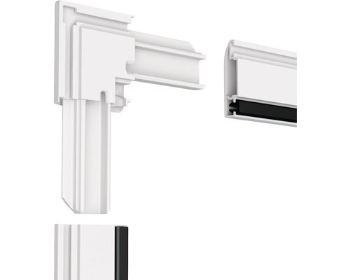 Insektenschutzgitter-Rahmenprofil Eckverbinder und Montagerahmen