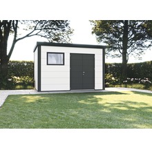 Gartenhaus Classico 3930 inkl. Regenrinne, Fenster 408 x 318 cm weiß