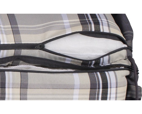 Coussin pour chien avec fermeture éclair et rembourrage