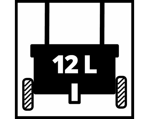 Symbole pour un récipient d''une capacité de 12 litres