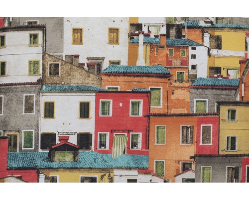 Papier peint avec motif de maisons