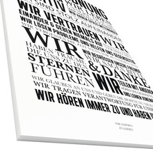Leinwandbild Hausordnung II 57x77 cm