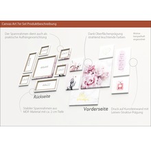 Canvas Art 7er Set Produktbeschreibung mit Rahmen in verschiedenen Größen und Motiven