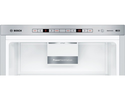 Intérieur d''un réfrigérateur avec éclairage LED et PowerVentilation de Bosch
