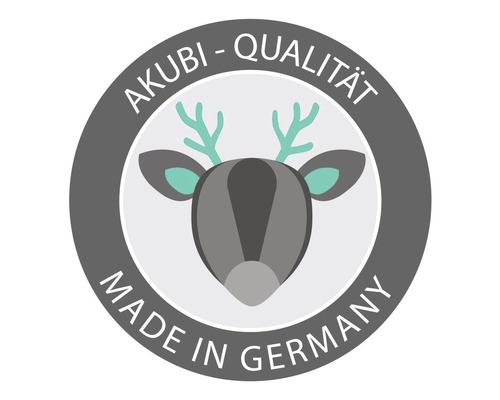 Akubi Qualität Made in Germany Siegel