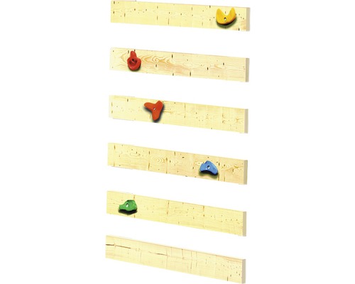 Mur d''escalade avec différentes prises d''escalade