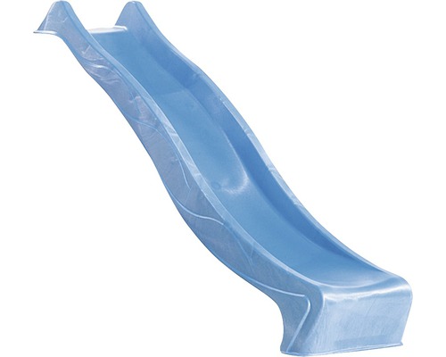 Blaue Kinderrutsche aus Kunststoff