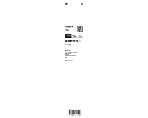 Verpackungsrückseite des Bosch Expert Stichsägeblatts
