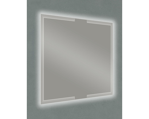 Miroir rectangulaire avec éclairage LED