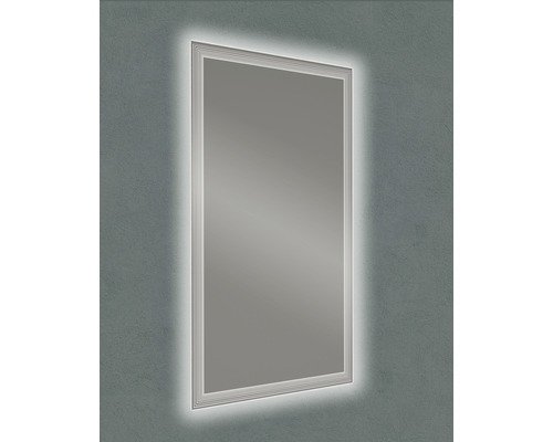 Miroir rectangulaire avec éclairage LED