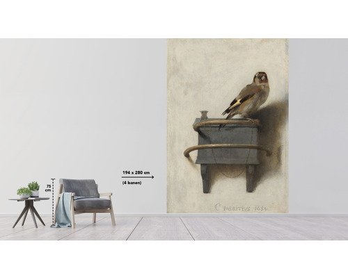 Papier peint photo avec motif d''oiseau dans le salon