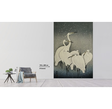 Vliestapete mit Reihermotiv, 194 cm x 280 cm