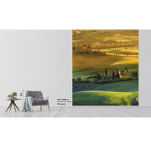 Vliestapete mit toskanischer Landschaft, Abmessungen 243 mal 280 Zentimeter