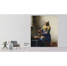 Tapete mit dem Motiv „Das Milchmädchen“ von Jan Vermeer, Maße 243 x 280 cm