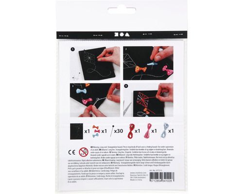 Kit de bricolage pour broder des motifs sur tissu