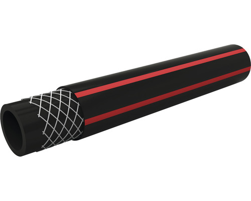 Tuyau noir avec marquage rouge et renfort textile