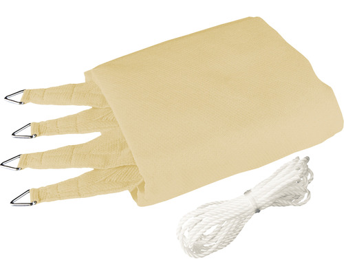 Voile d''ombrage avec corde de fixation