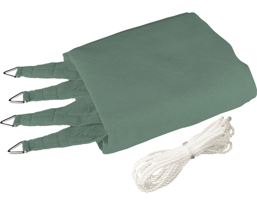 Sonnensegel mit Seilen zur Befestigung