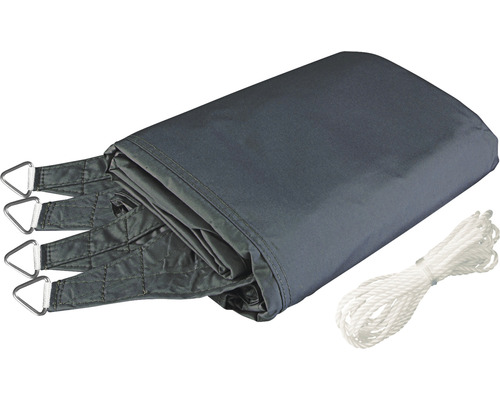 Voile d''ombrage grise avec corde