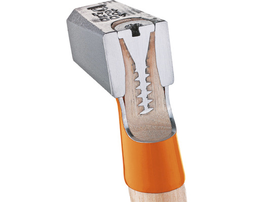 Querschnitt eines Hammers mit Holzgriff