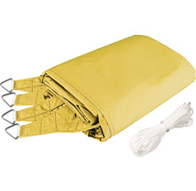 Voile d'ombrage Cannes carré 4m jaune