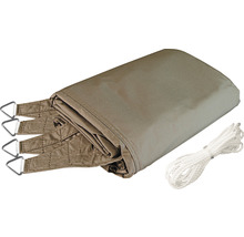 Voile d''ombrage avec corde de fixation et œillets métalliques