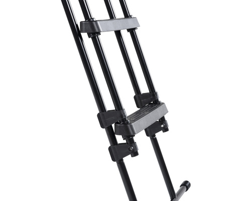 Vue détaillée d''un chevalet métallique