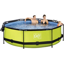 Aufstellpool mit Personen im Wasser