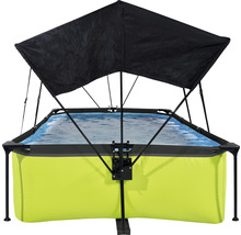 Rechteckiger Framepool mit Sonnendach