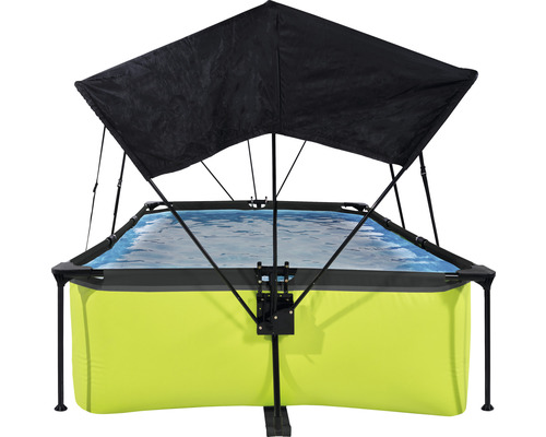 Rechteckiger Framepool mit Sonnendach