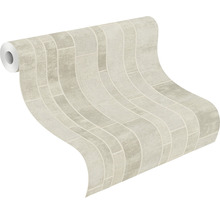 Vliestapete 428209 Factory IV Steinfliese beige