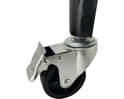 Roulette pivotante avec frein pour meubles