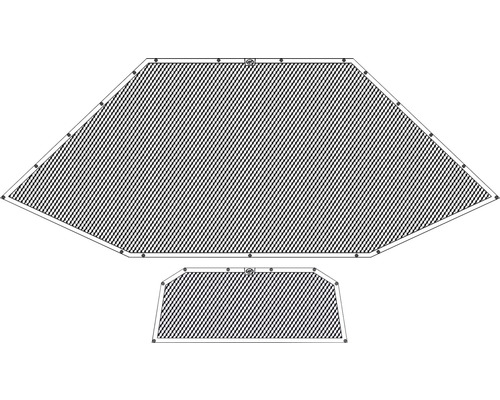 Schutznetz für Trampolin, zweiteilig