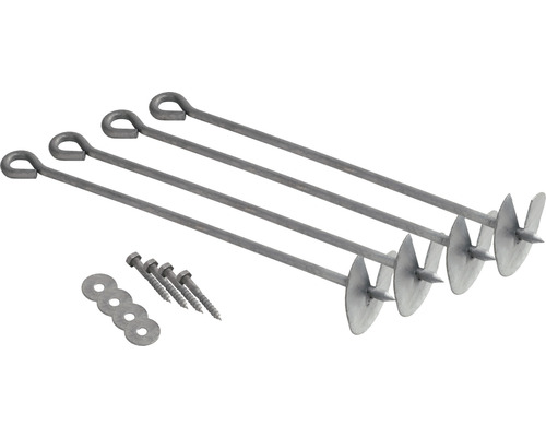 Erdanker-Set mit Schrauben und Unterlegscheiben