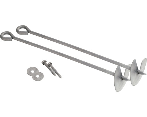 Erdanker-Set mit Schrauben und Unterlegscheibe